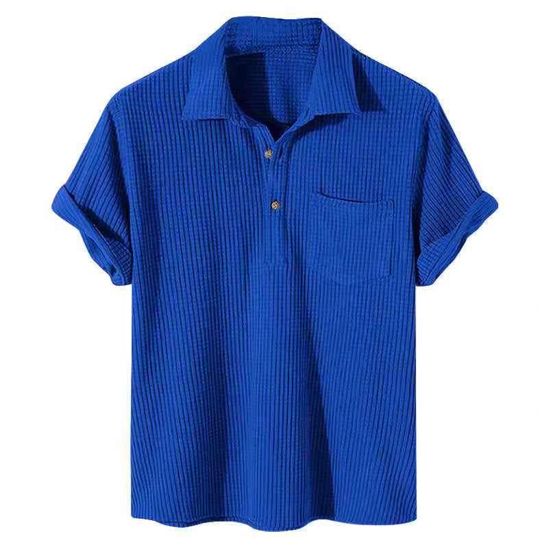 Herrer Tekstureret Kortærmet Poloshirt Stilla