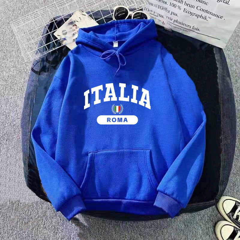 Dame hoodie med Italien print Skovae