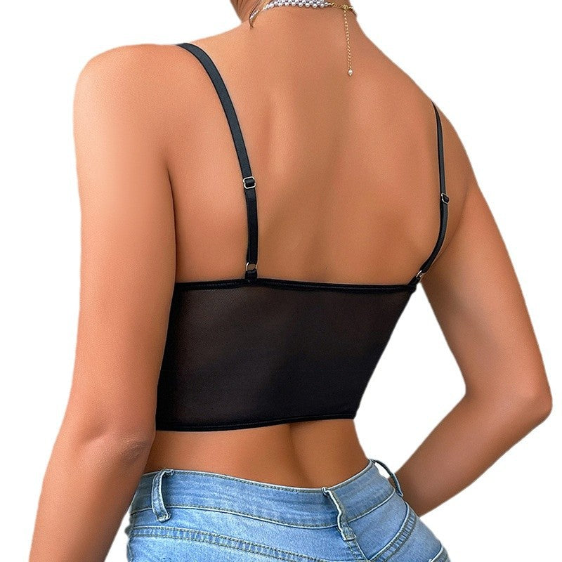 Dame Spids-Crop-Top BH Stilla