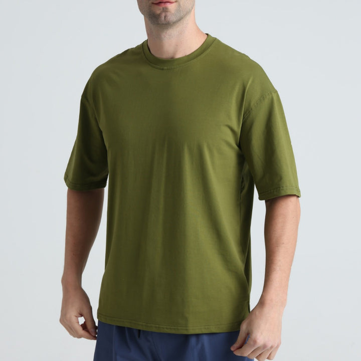 Herrer Behagelig Loose-Fit T-shirt lavet af kvalitetsbomuld Stilla