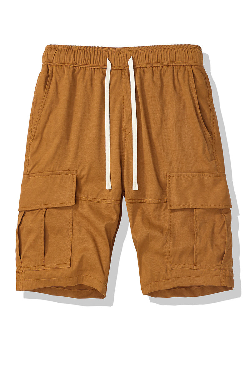 Herren Cargo-Shorts med elastisk talje og flere side lommer Stilla