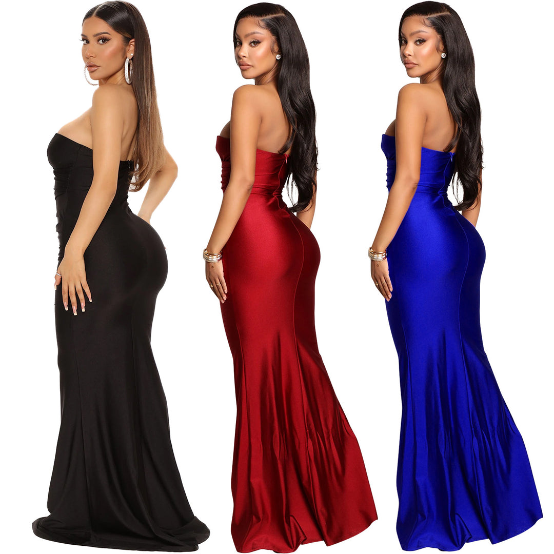 Dame One-Shoulder Bodycon Aftenkjole Stilla