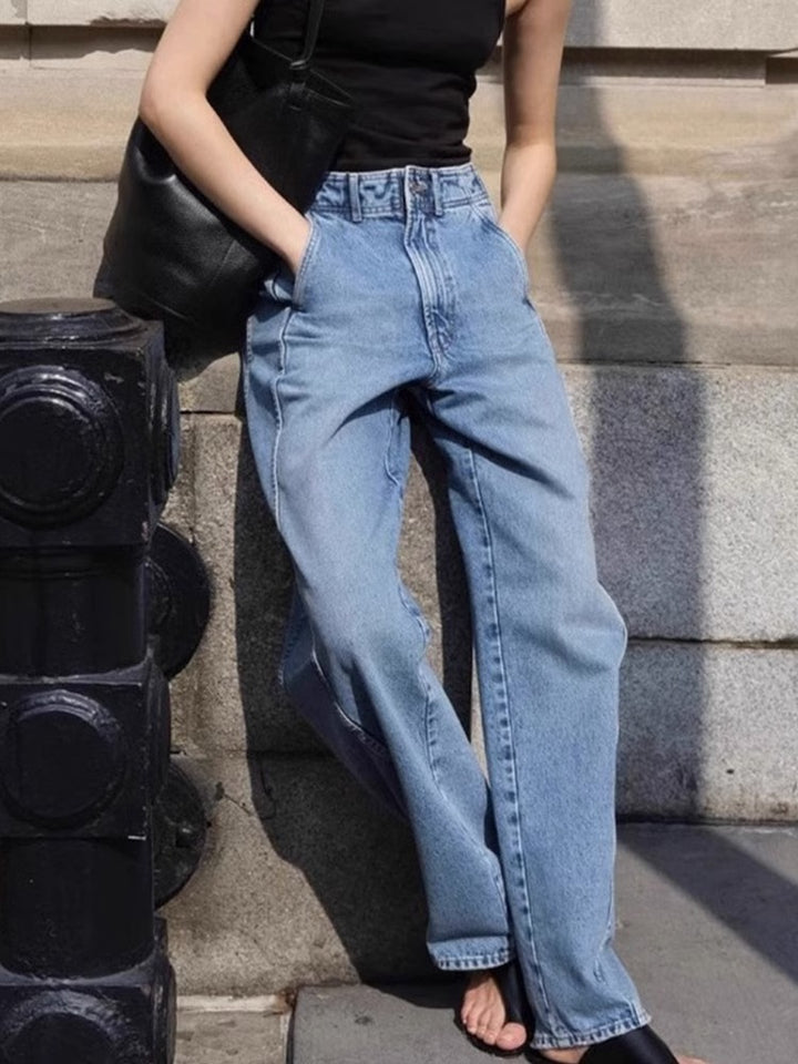 Damer Høj Talje Mom Jeans Stilla
