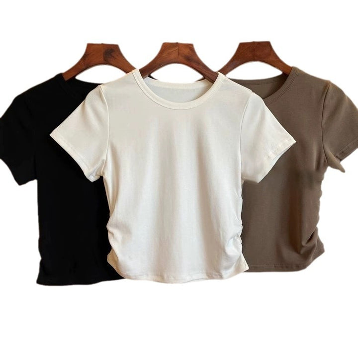 Dame Casual Rynk Kortærmet T-shirt Stilla