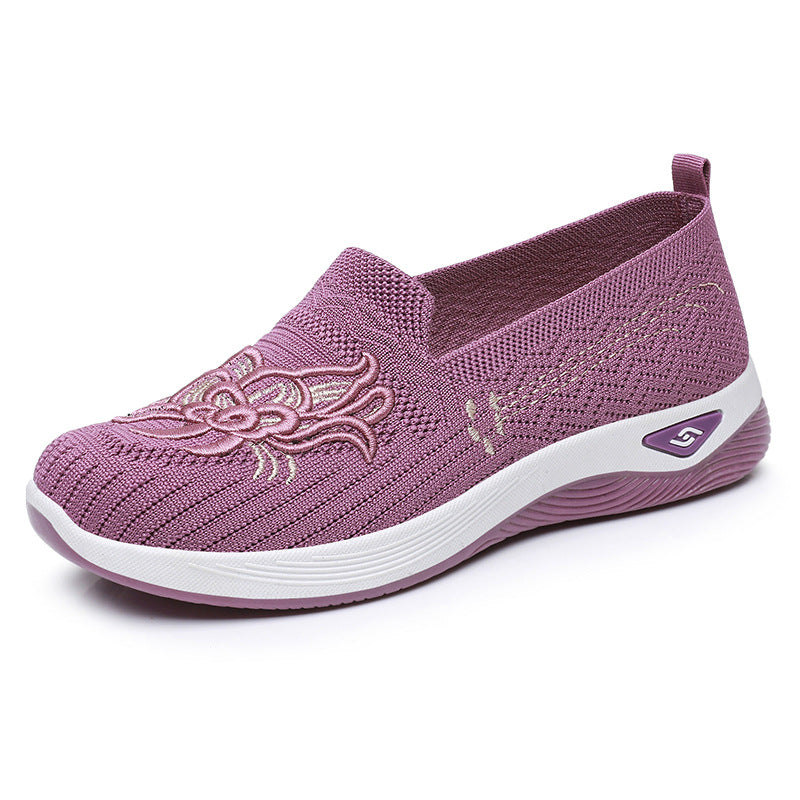 Dame Kvalitets- og stilfulde Slip-On Sko med blomsterdesign Stilla