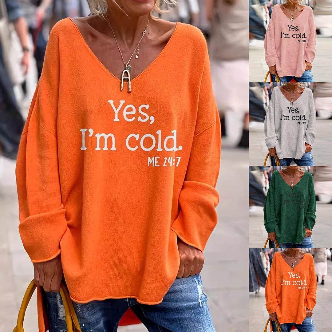 Damer Komfortabel Oversized Pullover Stilla