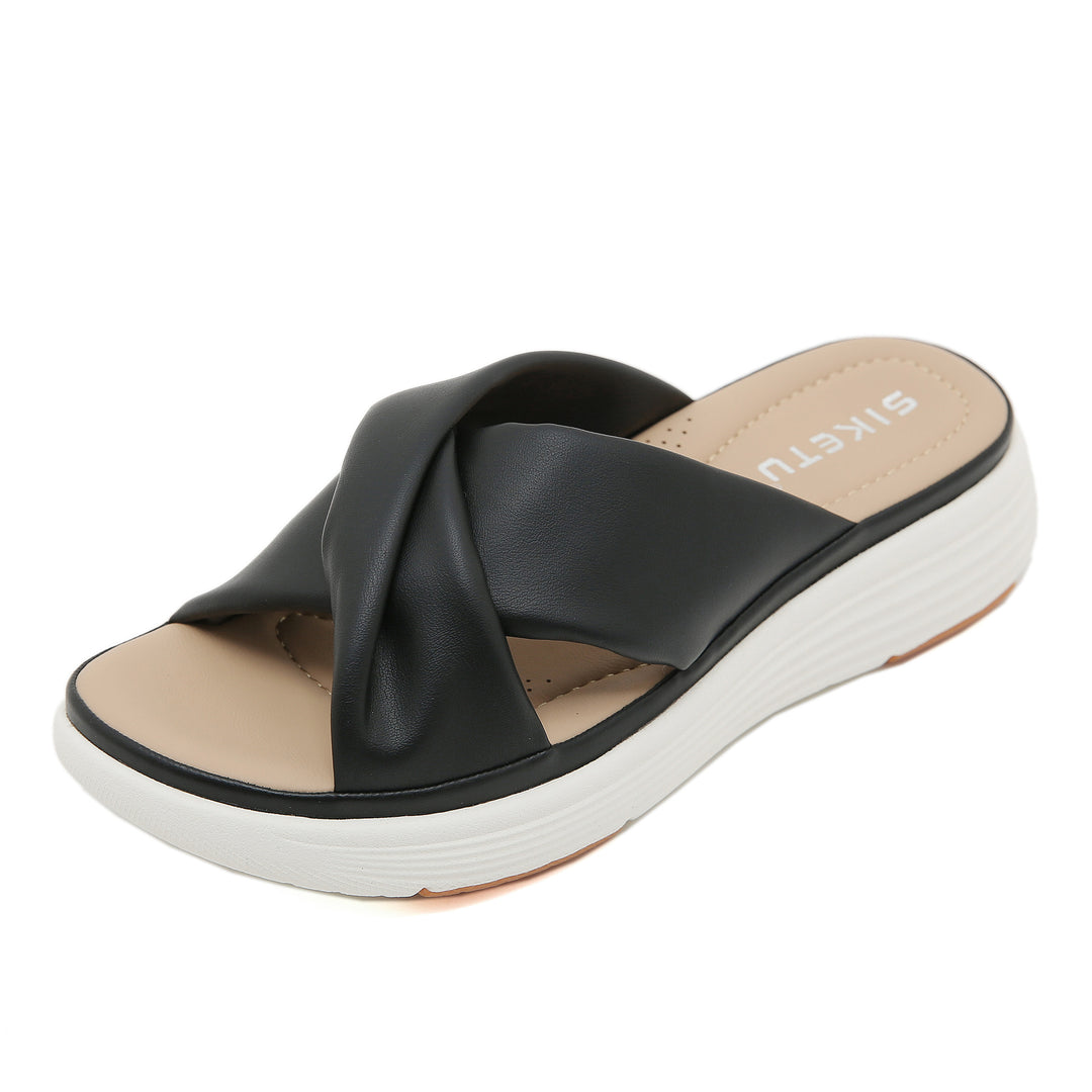 Dame moderigtige og komfortable Slippers med bred rem Stilla