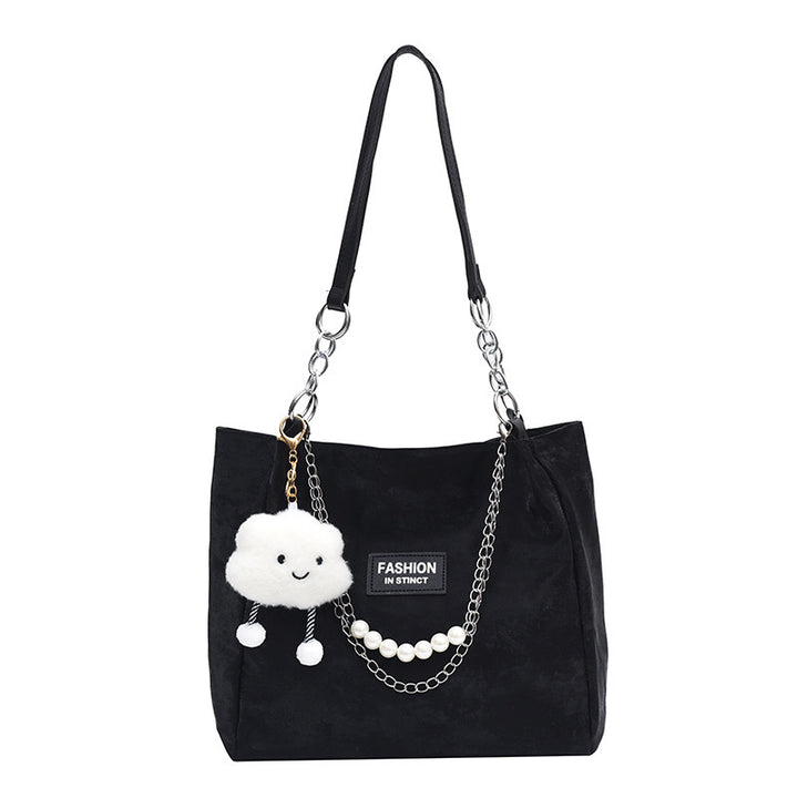 Femme Struktureret Velour Tote Bag Stilla