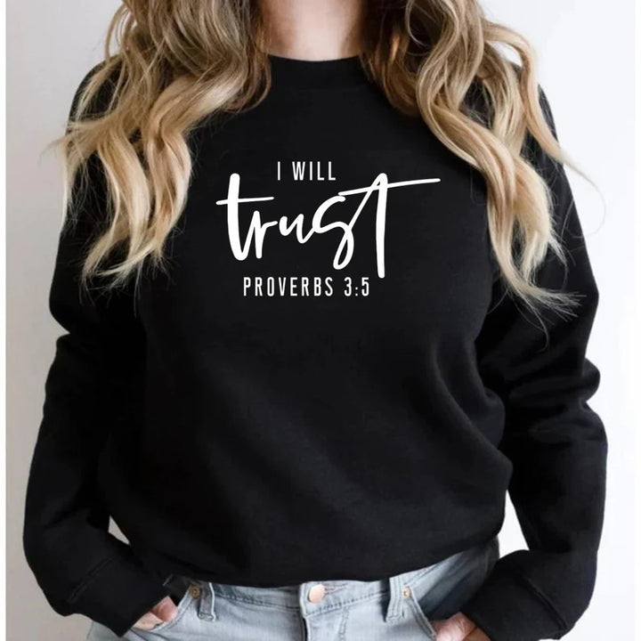 Kvinders sweatshirt med motiverende tekst og komfortabel pasform Stilla