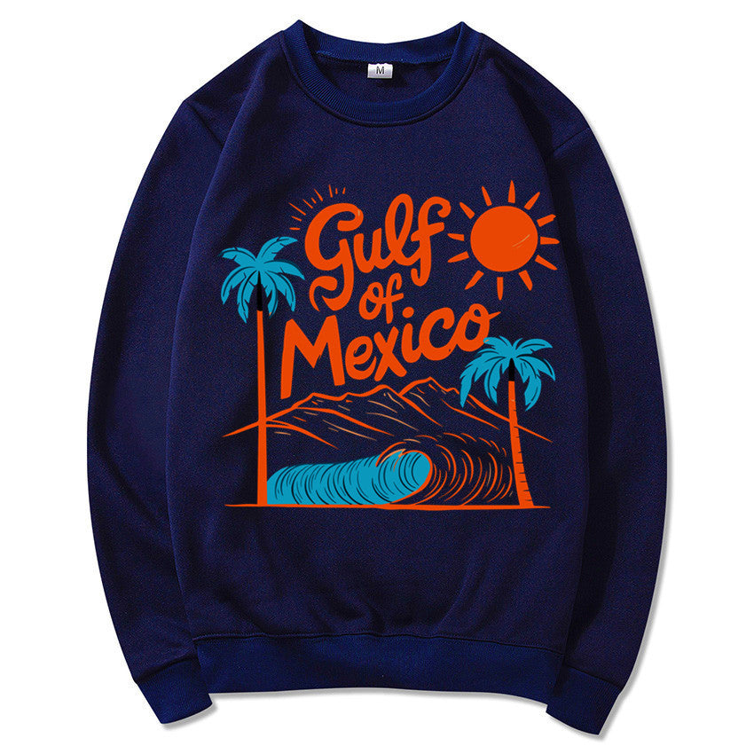 Kvinders sweatshirt med maritimt grafisk design og afslappet snit Stilla
