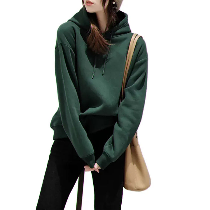 Dame afslappet oversized hoodie med moderne snit og hyggeligt inderfor Stilla