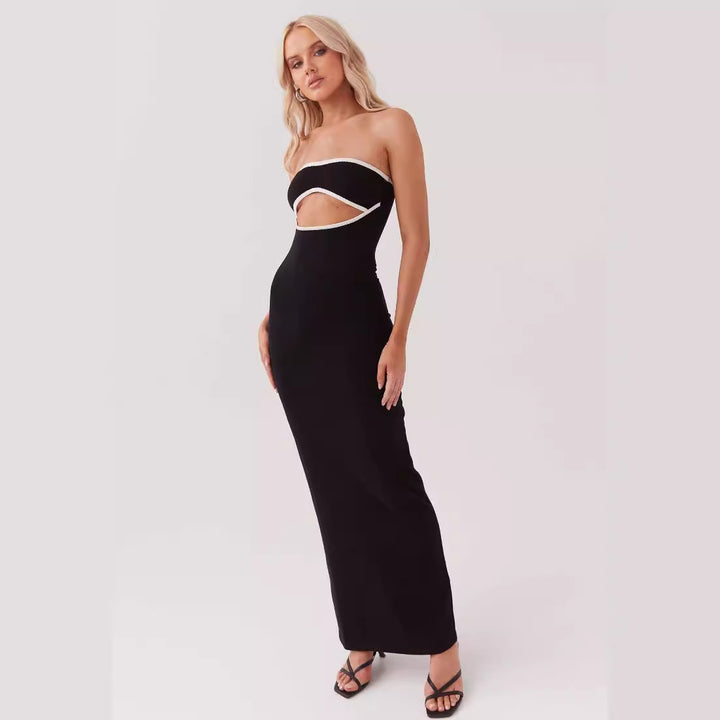 Dame Cut-Out Maxikjole Stilla