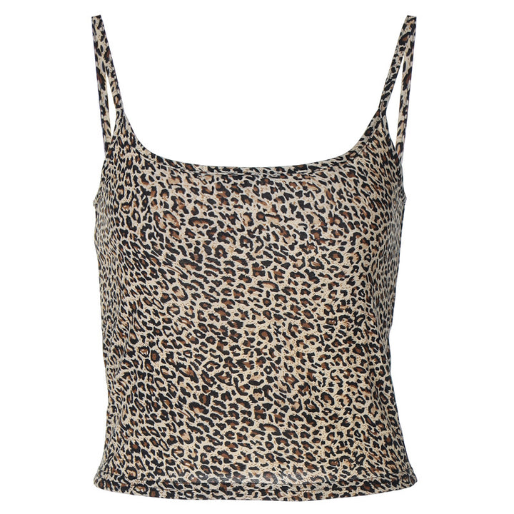 Dame tanktop med dyremønster Skovae