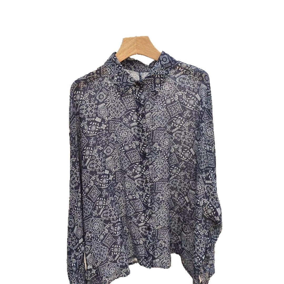 Kvinde Relaxed Fit Trykt Bluse Stilla