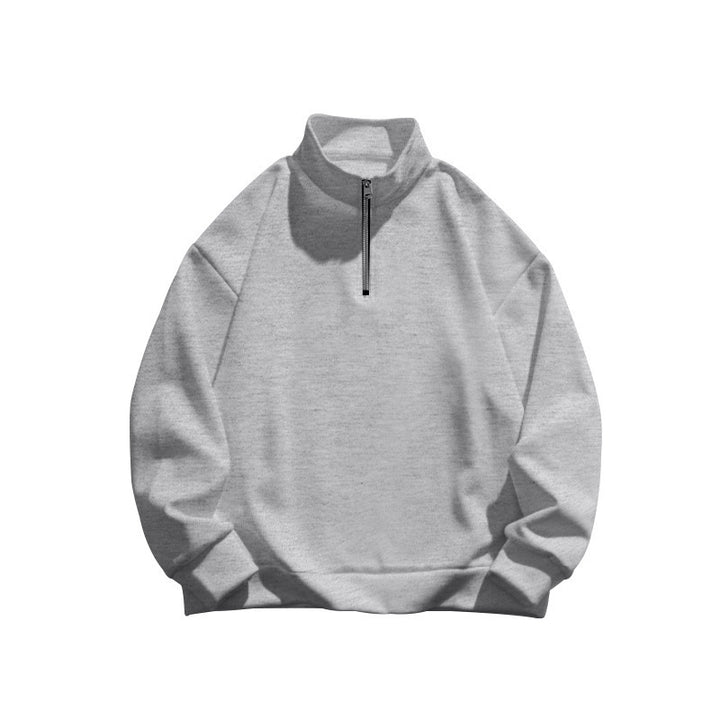 Dame sweatshirt med halv lynlås og oversized pasform Stilla