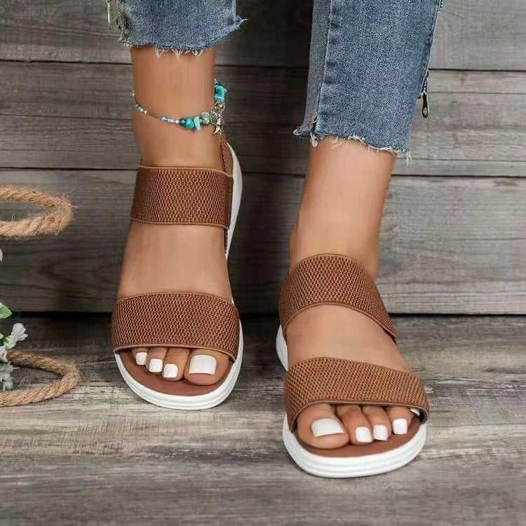 Dame komfort sandaler med justerbare remme og skridsikker sål Stilla