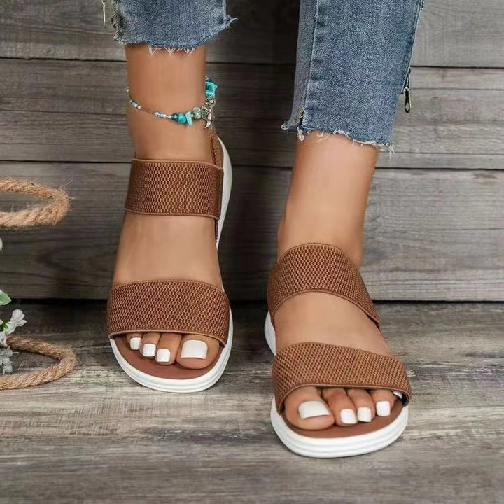 Dame komfort sandaler med justerbare remme og skridsikker sål Stilla