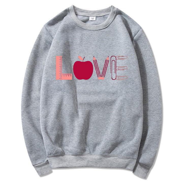 Kvinders sweatshirt med kreativ kærlighedsmotiv Stilla