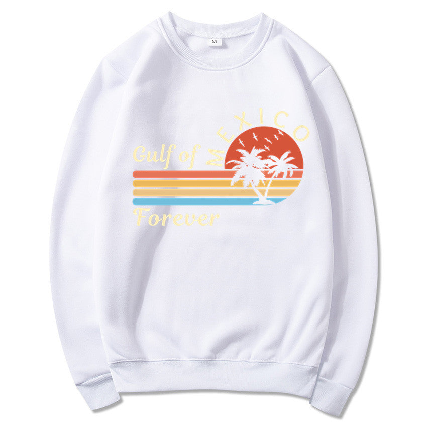Kvindernes sweatshirt med tropisk grafisk design og moderne print Stilla
