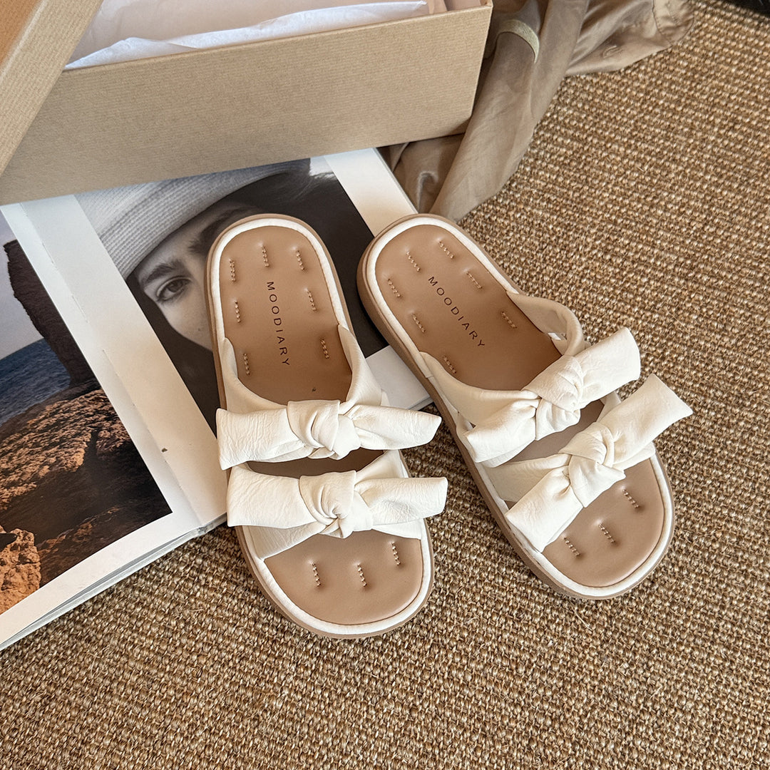 Femme Stylish Knot Slide Sandaler Stilla