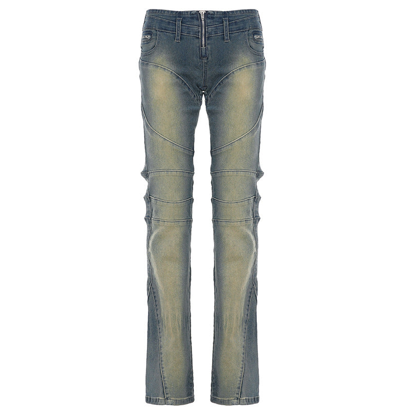 Damen Bootcut Jeans mit modischem Schnitt und stylishen Distressed-Details Skovae