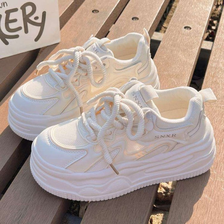Dame Sneakers med støddæmpende såldesign og åndbart overmaterialekombination Stilla