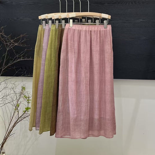 Femme Flydende Maxikjole med Elastisk Talje Stilla