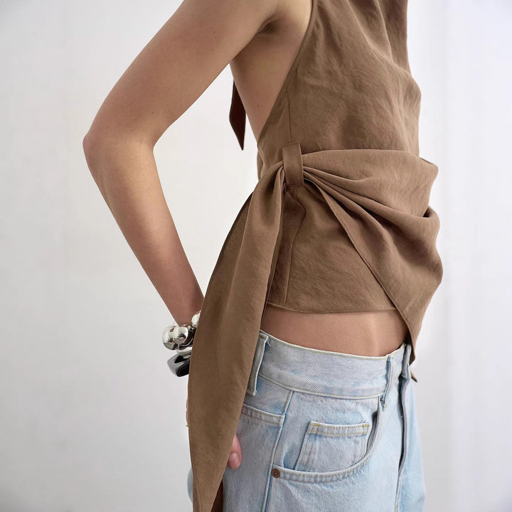 Dame Elegant Wickletop med asymmetrisk kant Skovae