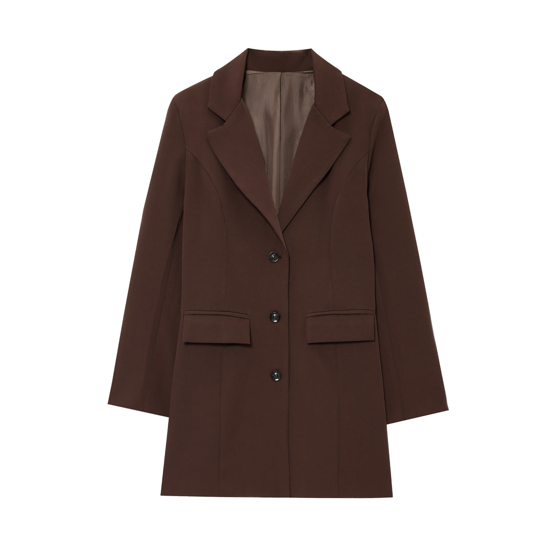 Dame elegant blazer med tætsiddende snit Stilla