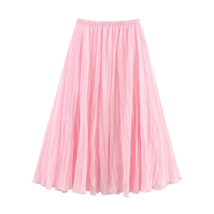 Femme Let Fald Maxi Nederdel Stilla