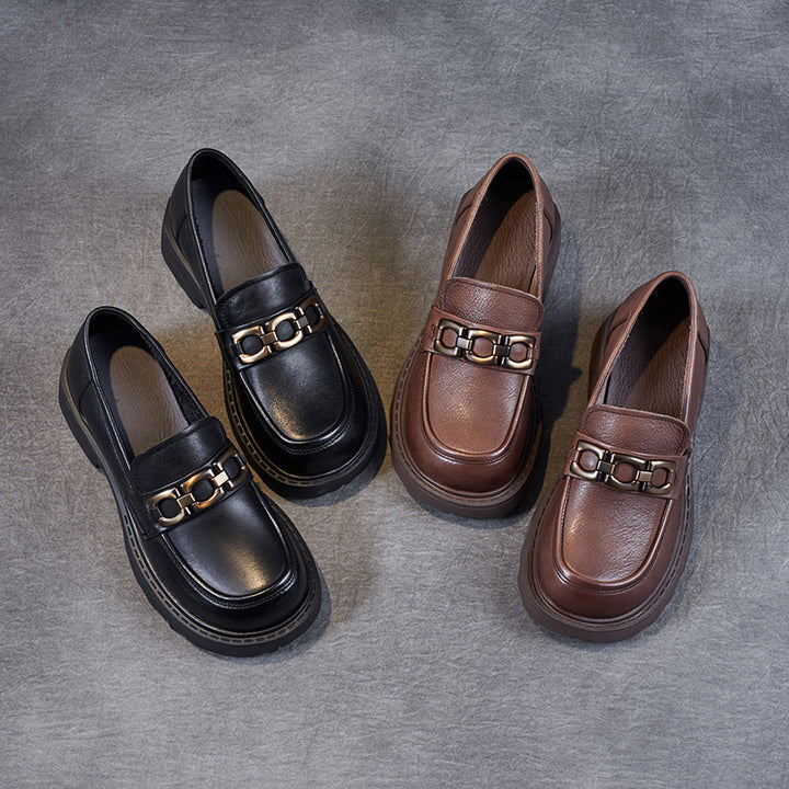Dame Stilfulde Chunky Slippers med Dekorative Spænder Stilla