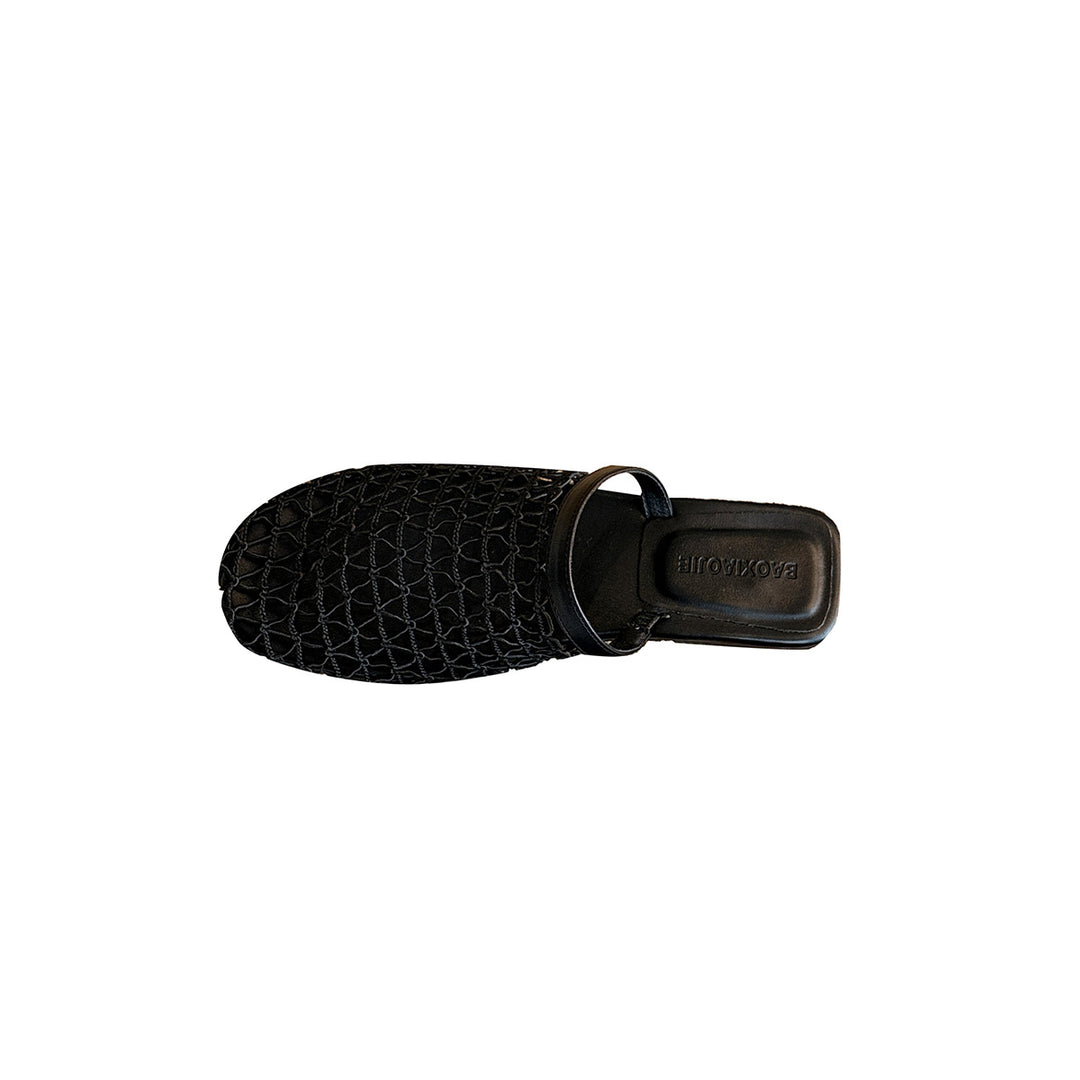 Femme Elegant Åben-Gewebe Glidende Sandaler Stilla
