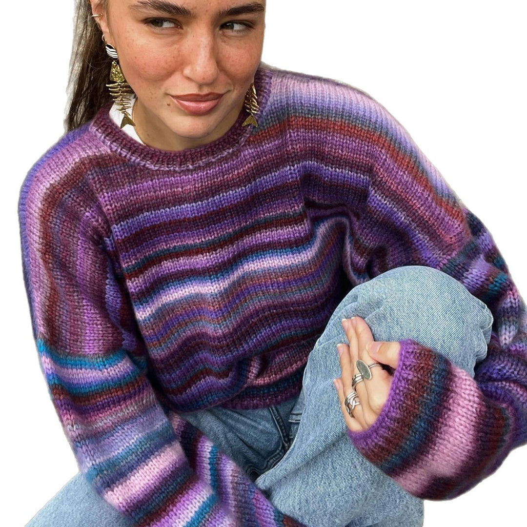 Damer strikket gradient pullover Stilla