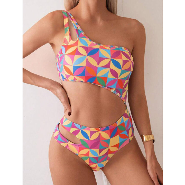 Dame Én-delt Badedragt med asymmetrisk snit og mode Cut-Outs Stilla