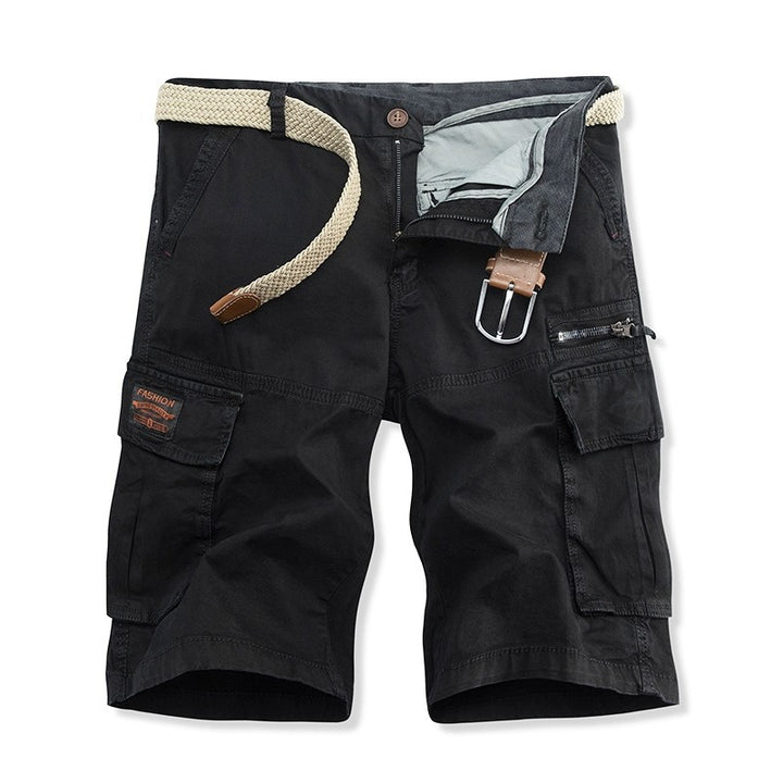 Herrer Cargo Bermuda Shorts med multifunktionslomme-design Stilla