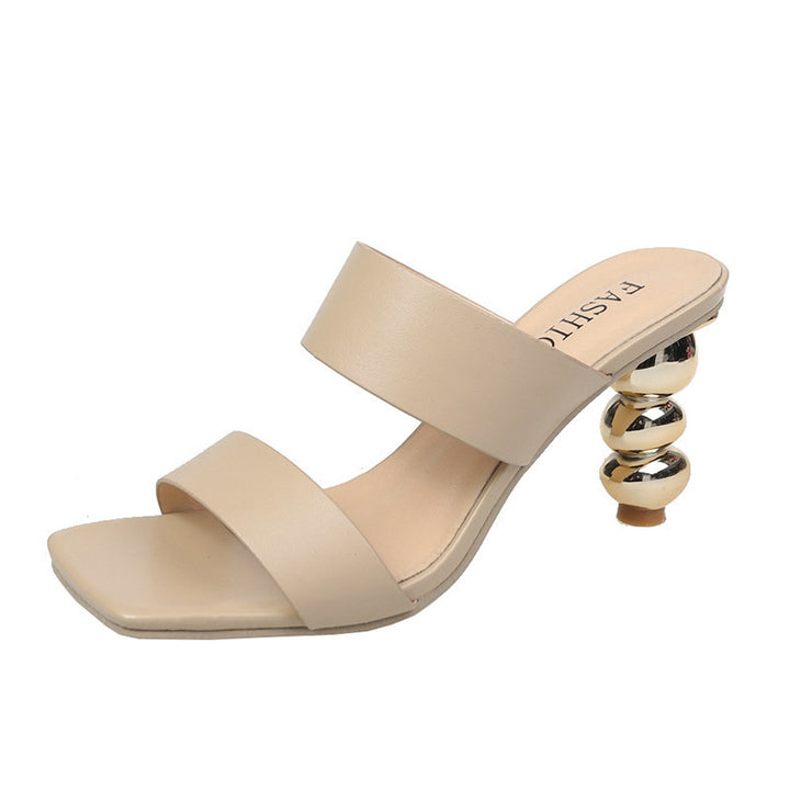 Dame Elegante Sandaler med svungen hæl og dobbelt rem Stilla