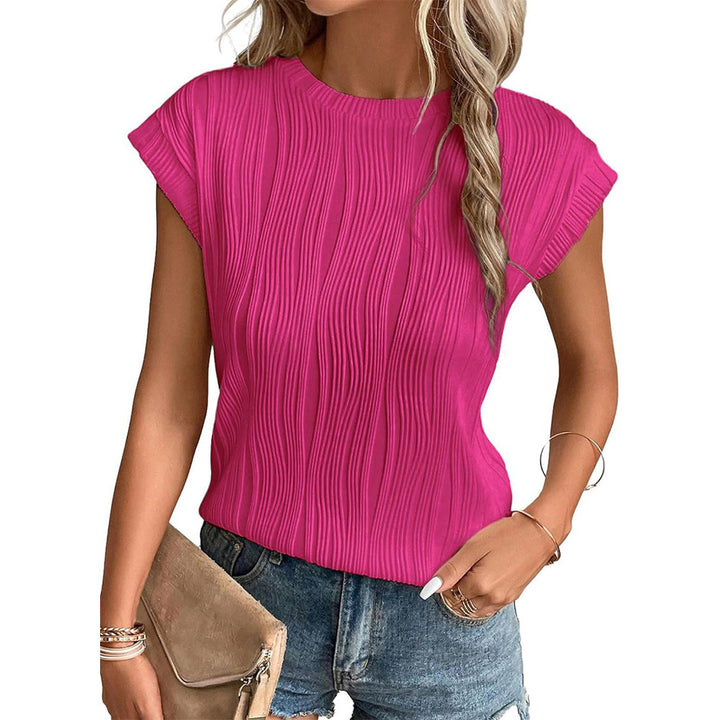 Damer Plissé T-Shirt Stilla