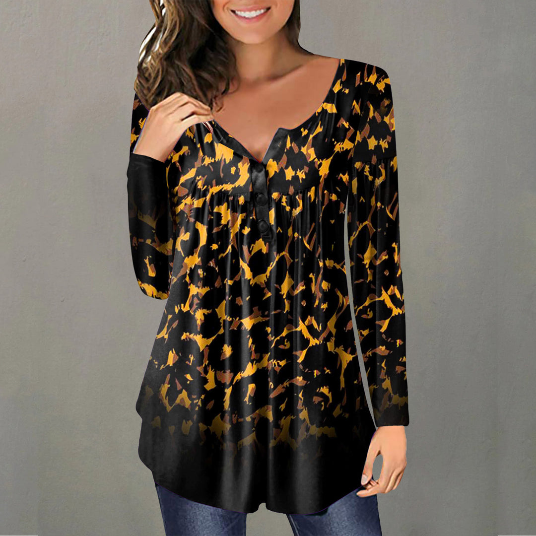 Damebluse med blomsterprint Stilla