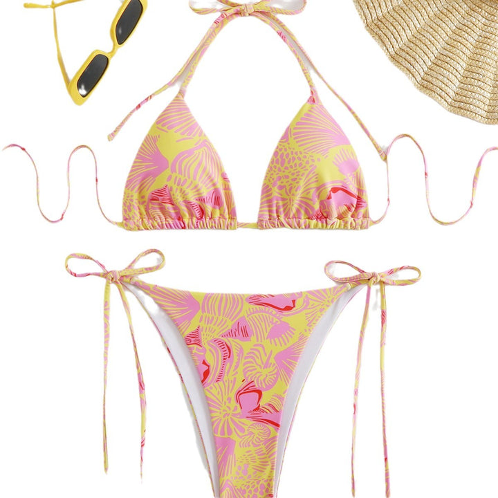 Dame Triangle String Bikini Sæt Stilla