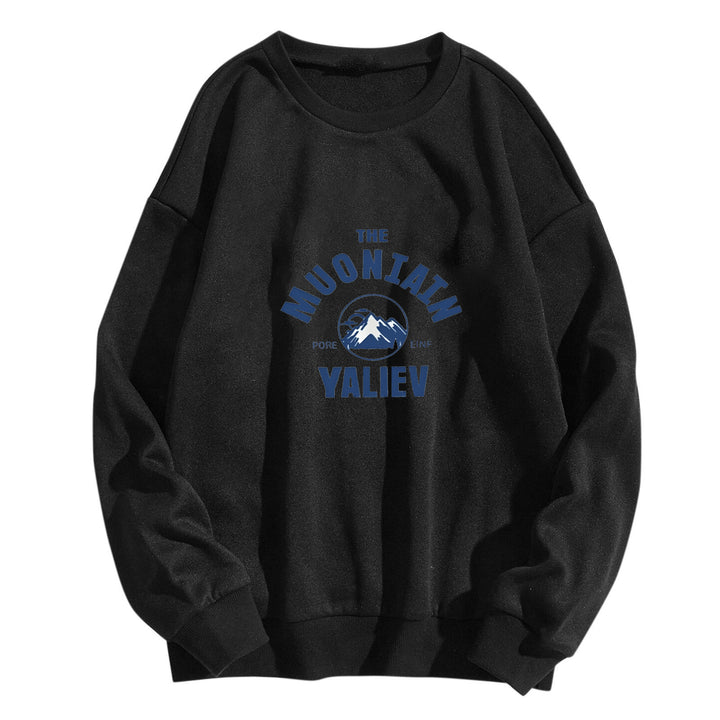 Kvinders hyggelige sweatshirt med front bjergmotiv Skovae