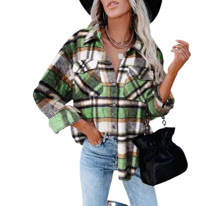 Dame ternet overshirt i komfortabel bomuldsblanding med store klaplommer Stilla