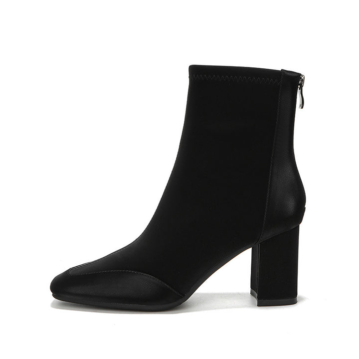 Femme Elegante Blokhæls Støvletter Stilla