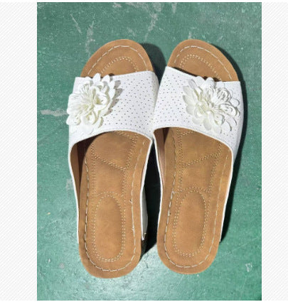 Dame mode toe separator sandaler med blomstret design og ergonomisk komfort Stilla