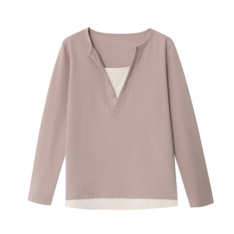 Kvinders Urban Sweater med Knap Detaljer Stilla