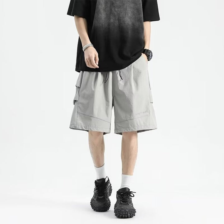 Herrer mode shorts med folder Stilla