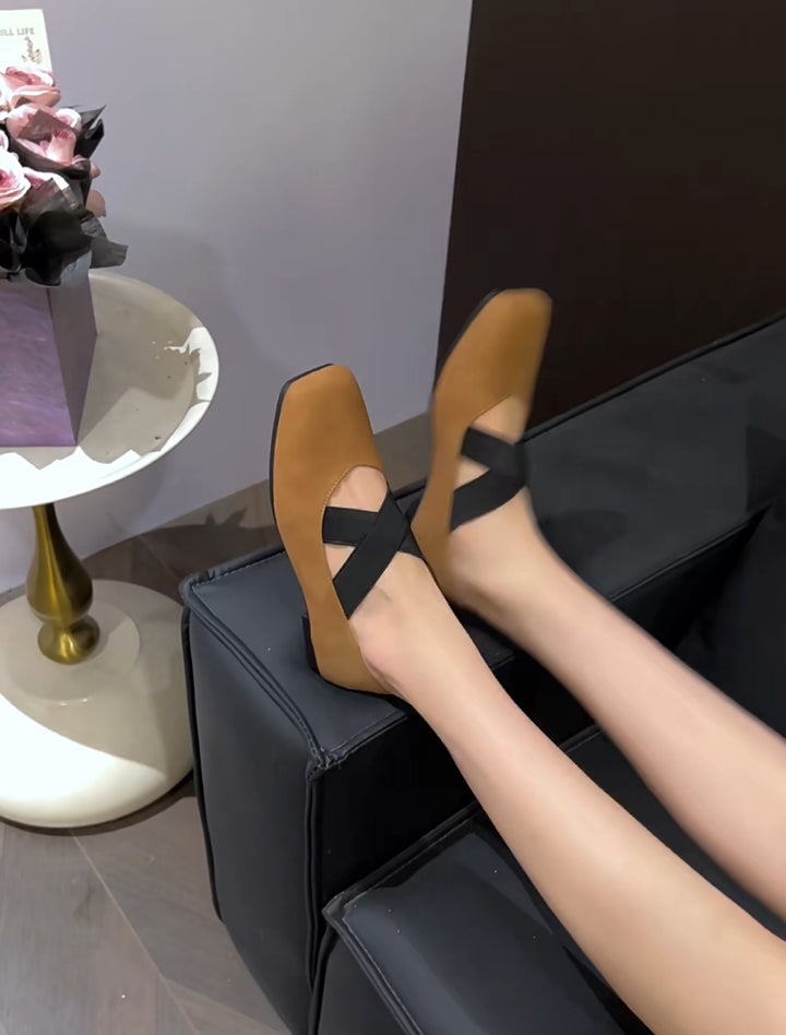 Damer Elegante Ballerinaer med krydsede remme Stilla