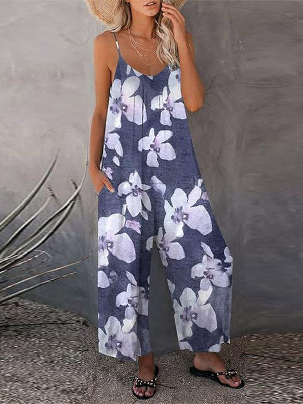 Dame jumpsuit med afslappet skæring og justerbare stropper Stilla