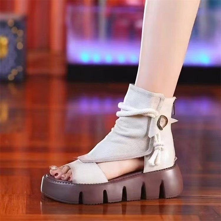 Dame trendy åbne sandaler med asymmetrisk design og skridsikker sål Stilla