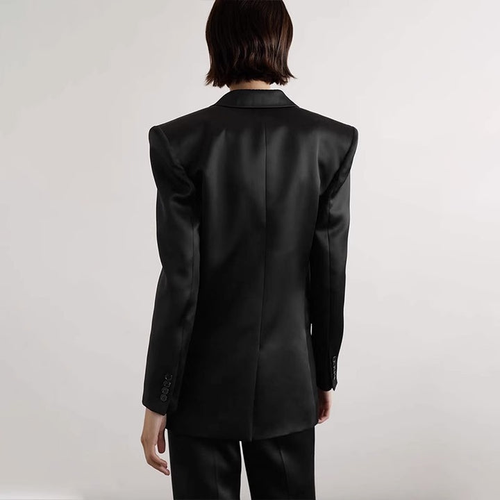Kvinders stilfulde oversized blazer med dobbelt knap række Stilla
