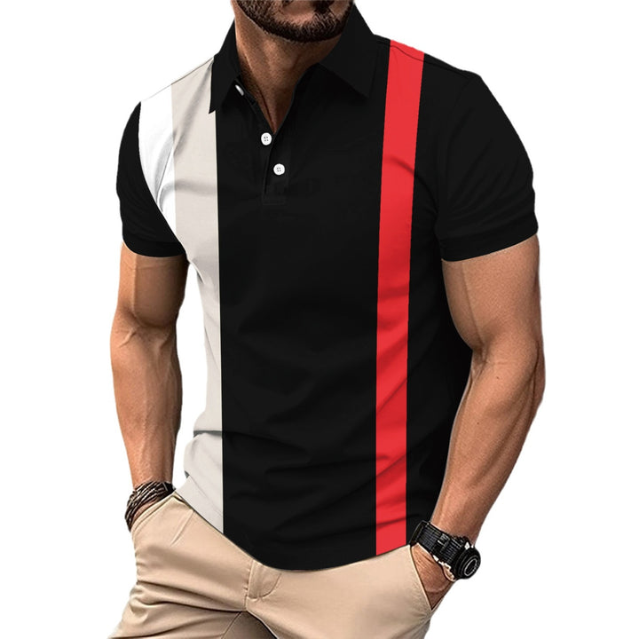 Herre polo shirt med moderne farveblok-designs og åndbare materialer Stilla